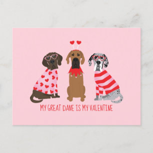 Mein großer Tod ist mein Valentinstag Postkarte
