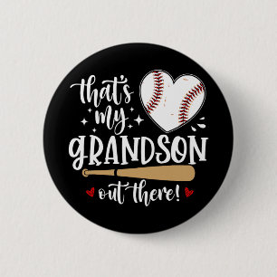 Mein Großvater da draußen Baseball-Tag der Großmüt Button