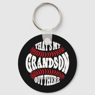 Mein Großvater da draußen Baseball-Tag der Großmüt Schlüsselanhänger