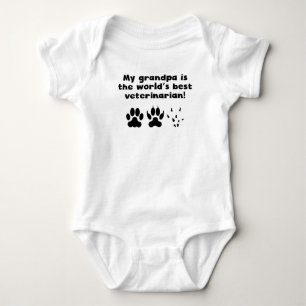 Mein Großvater ist der beste Tierarzt des Wortes Baby Strampler
