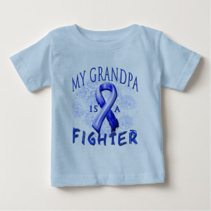 Mein Großvater ist ein Kämpfer-Blau Baby T-shirt