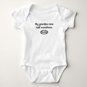 Mein Großvater lässt Halbmarathons laufen Baby Strampler