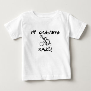 Mein Großvater schaukelt Gitarre Baby T-shirt