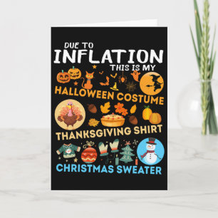 Mein gruseliger Halloween-Erntedankfest Weihnachte Karte