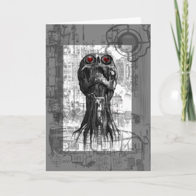 Mein gruseliger Valentinsgruß Feiertagskarte (Vorderseite)