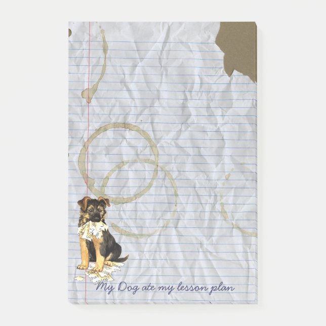 Mein GSD aß meinen Unterrichtsplan Post-it Klebezettel (Vorderseite)
