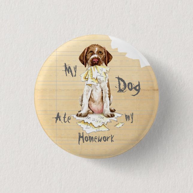 Mein GWP hat meine Hausaufgaben verlassen Button (Vorderseite)