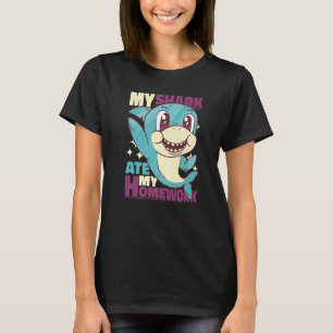 Mein Hai hat meine Hausaufgaben für Schüler gegess T-Shirt