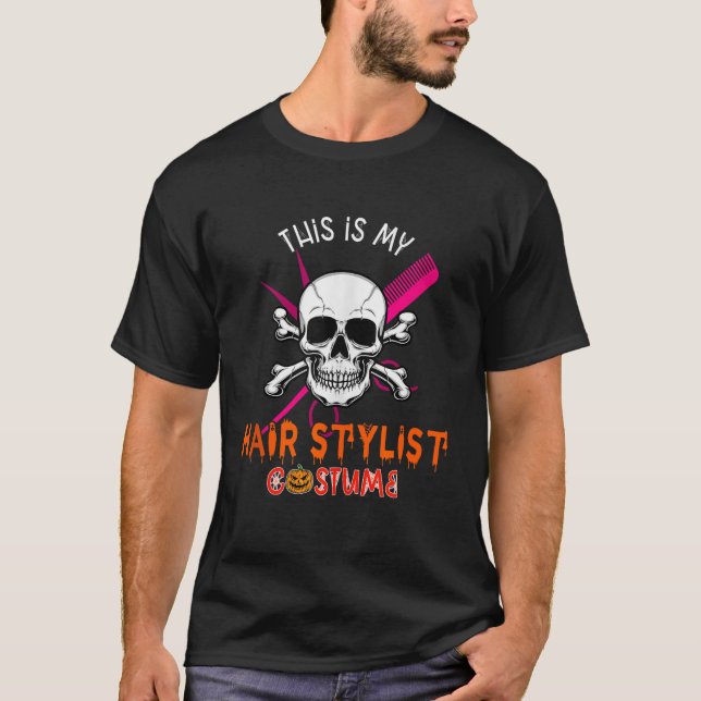 Mein Hair Stylist-Kostüm Halloween Horror Hair Sty T-Shirt (Vorderseite)
