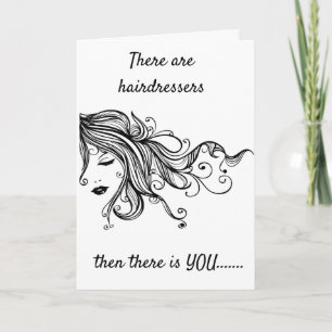 MEIN *HAIRDRESSER IST EINE MAGICIAN* HAPPY BIRTHDA KARTE