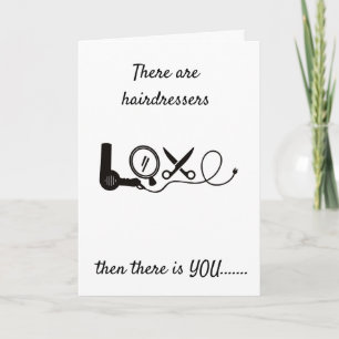 MEIN *HAIRDRESSER IST EINE MAGICIAN* HAPPY BIRTHDA KARTE