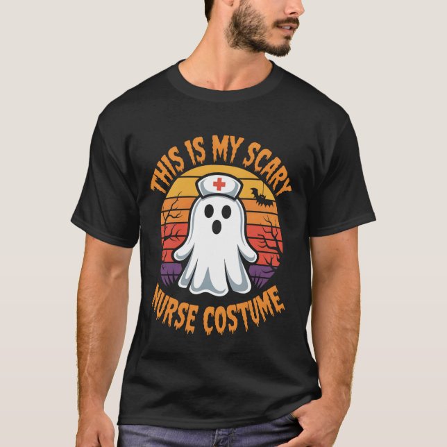 Mein Halloween-Kostüm als gruselige Krankenschwest T-Shirt (Vorderseite)