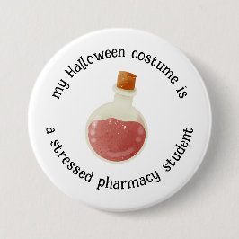 Mein Halloween-Kostüm ist ein Pharmazie-Student, l Button
