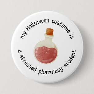 Mein Halloween-Kostüm ist ein Pharmazie-Student, l Button