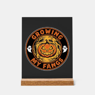 Mein Halloween-Kürbis-Geister-Design mit wachsende Acrylschild