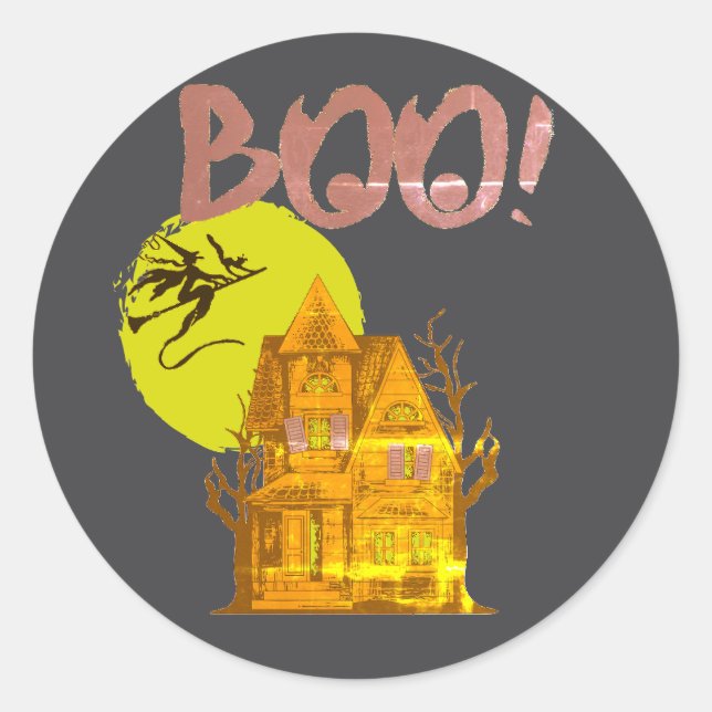 Mein Halloween  Runder Aufkleber (Vorderseite)