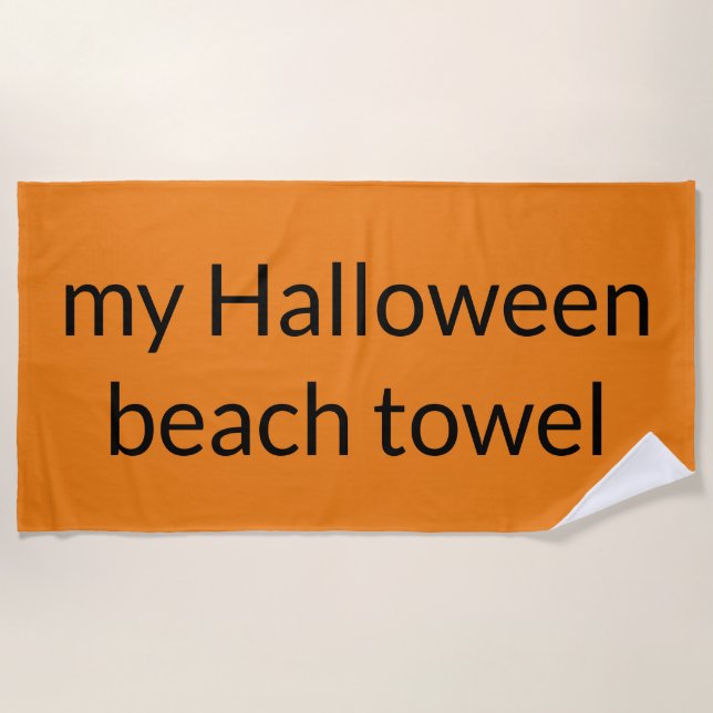 mein Halloween Strandtuch (Vorderseite)