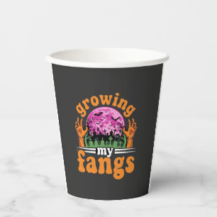 Mein Halloween-Vampir-Design mit wachsenden Fangzä Pappbecher