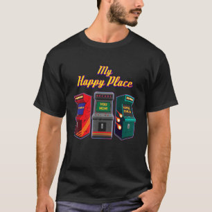 Mein Happy Place 80er 90er Erinnerungen Nostalgisc T-Shirt