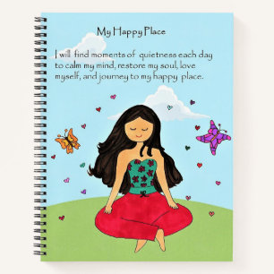 Mein Happy Place Spiral Notebook Notizbuch