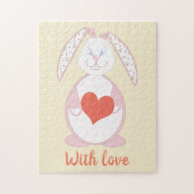 Mein Hase, Cartoon Bunny. Puzzle (Vertikal)