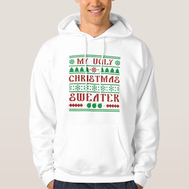 Mein hässlicher Weihnachtskraut Hoodie (Vorderseite)