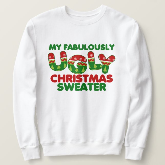Mein hässlicher Weihnachtskraut Sweatshirt (Design vorne)