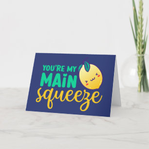 Mein Hauptpresse Niedlich Lemon Funny Valentine's  Feiertagskarte