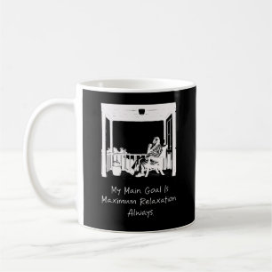 Mein Hauptziel ist maximale Entspannung, immer mit Kaffeetasse