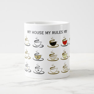 Mein Haus, meine Regeln, mein Kaffee Jumbo-Tasse