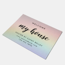Mein Haus Real Anwesen Rainbow Realtor Doormat