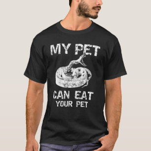 Mein Haustier kann zu Halloween S Horror Schlangen T-Shirt