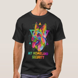 Mein Heimat Security German Shepherd Schäfer Humo T-Shirt