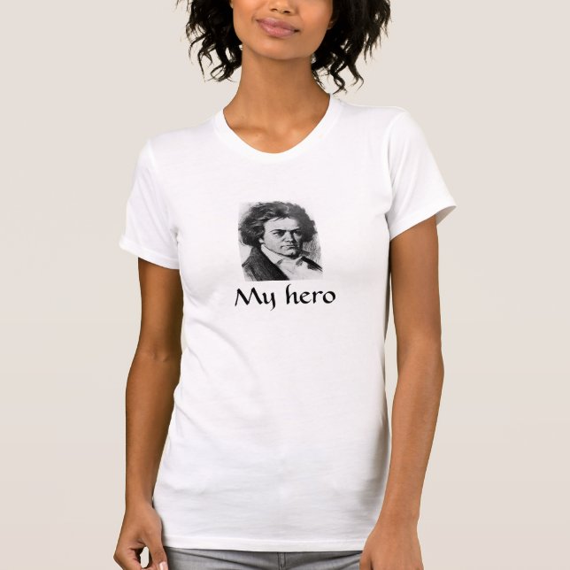 "Mein Held" Beethoven-T - Shirt (Vorderseite)