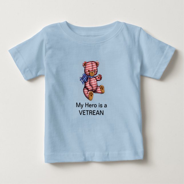 Mein Held ist ein VETERAN BABY T - Shirt (Vorderseite)