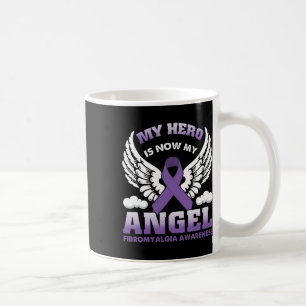 Mein Held ist jetzt mein Engel-Fibromyalgie-Bewuss Kaffeetasse