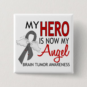 Mein Held ist mein Engels-Hirntumor Button