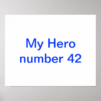 Mein Held Jackie Robinson Poster