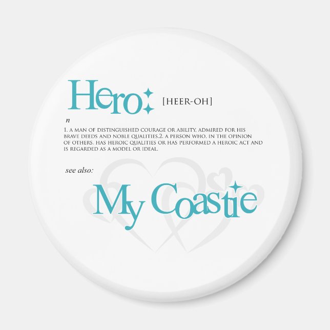 Mein Held, meine Coastie Magnet (Vorne)