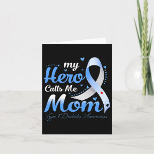 Mein Held nennt mich Mama T1d Typ 1 Diabetes Bewus Karte