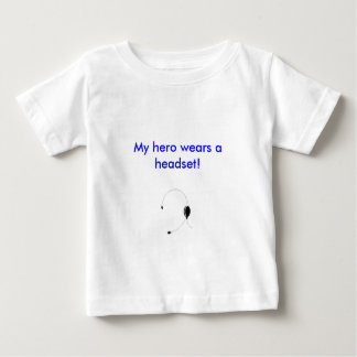 Mein Held trägt ein Headset! Baby T-shirt