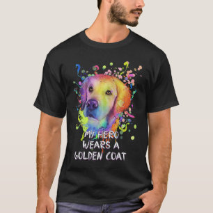 Mein Held trägt einen goldenen Mantel Golden Retr T-Shirt