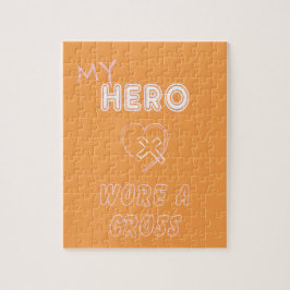 Mein Held trug ein Querpuzzlespiel-christliche Puzzle
