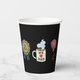 Mein Held, Wir Liebe Tag, Vatertag Pappbecher