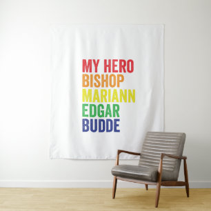 Mein Hero Bischof Mariann Edgar Budde Trans LGBT Wandteppich