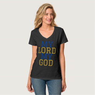 Mein Herr, mein Gott, biblische Frauen V-Neck T-Shirt