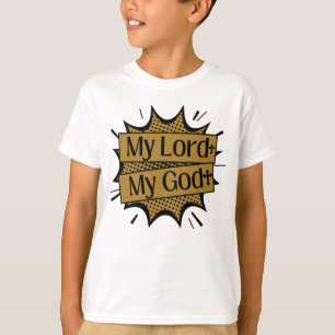 Mein Herr, mein Gott, biblischer Kreuzjunge T-Shirt