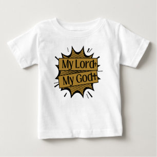 Mein Herr, Mein Gott, biblisches Kreuz Baby T-shirt