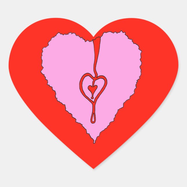 Mein Herz - Art Sticker (Vorderseite)