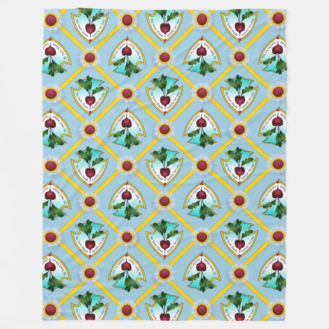 Mein Herz blutt Borscht für dich Fleecedecke (Vorderseite)